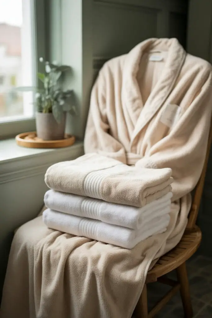 Soft Towels & Robes Comfort Is Key