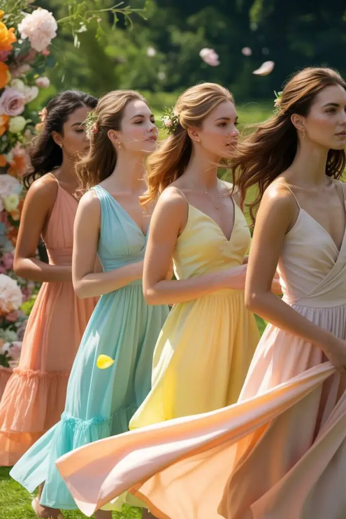 What Color Bridesmaid Dress Should You Wear? Let’s Talk About It 💃 4 Summer Weddings