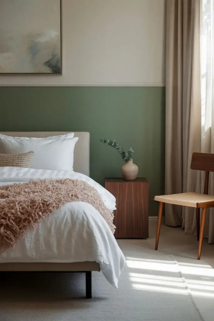 Refreshing a Bedroom with Paint Ideas: Easy, Fun, and Totally Worth It 4 Two-Tone Walls Because One Color is Never Enough