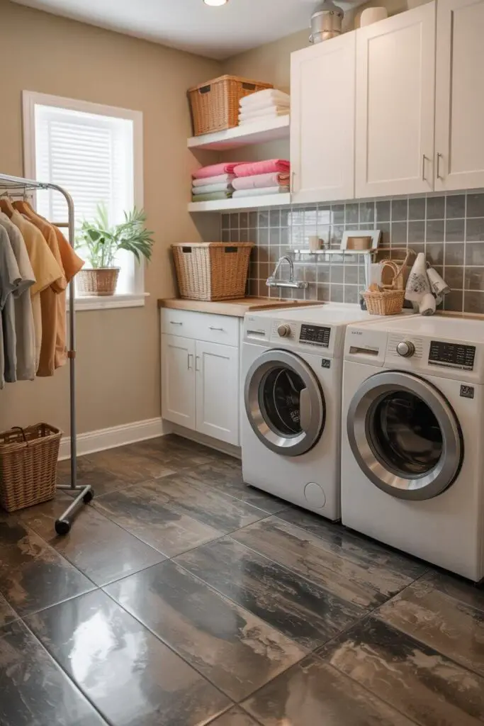 The Best Laundry Room Flooring Ideas That Actually Work 1 Vinyl Flooring The Low-Key Hero