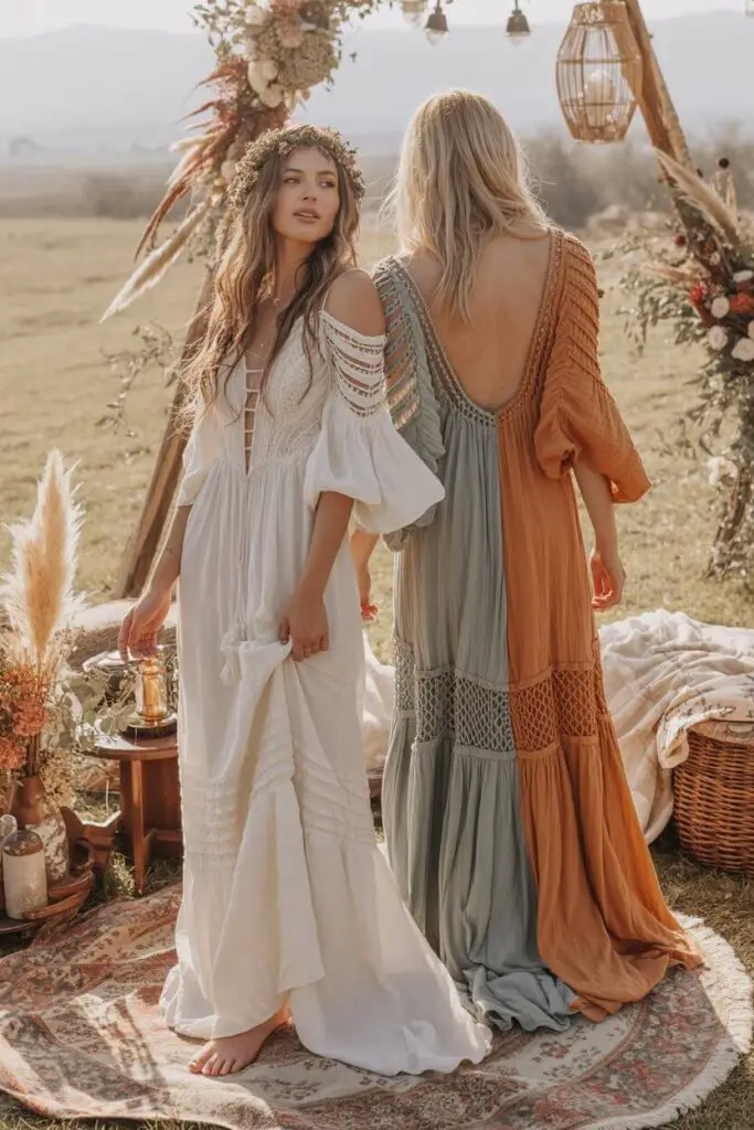 Boho Wedding Dress Ideas That’ll Make You Say “I Do” to the Dress 9 What About Color