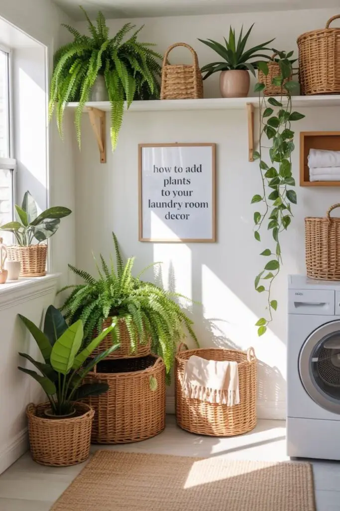 Why Add Plants to Your Laundry Room