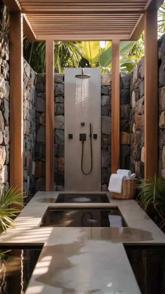 Outdoor Showers Ideas: How to Make a Splash (Without Flooding Your Backyard) 1 Why Bother with an Outdoor Shower