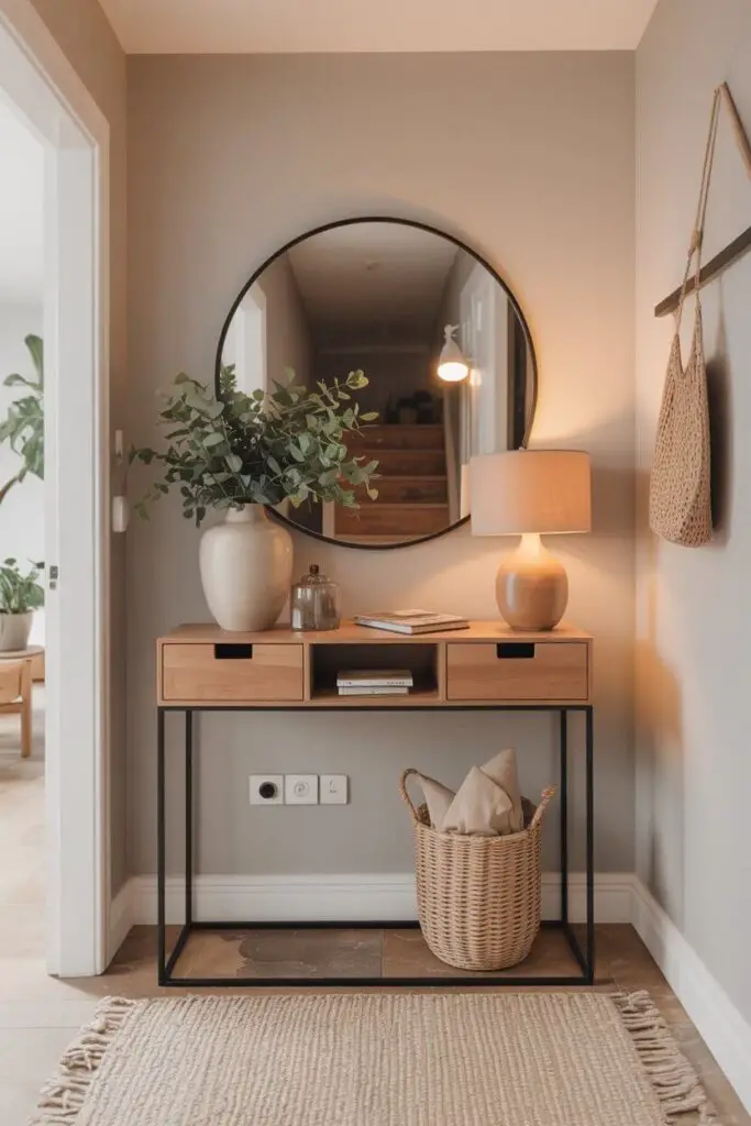 Above a Console Table for Balance