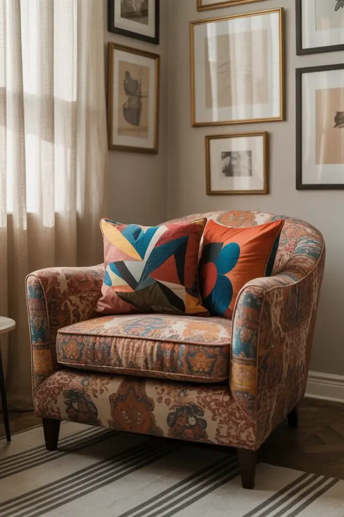 How to Create an Eclectic Home with Art and Furniture 10 Add Patterns Without Fear