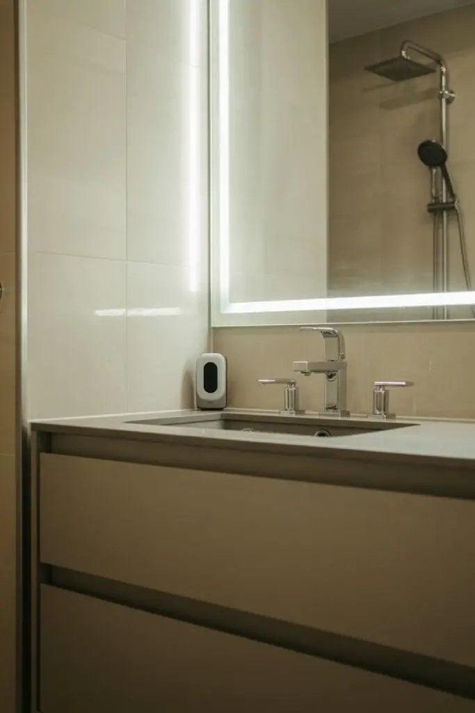 How to Add a Modern Twist to a Small Bathroom (Without Making It Feel Like a Shoebox) 12 Add Tech for a True Modern Twist