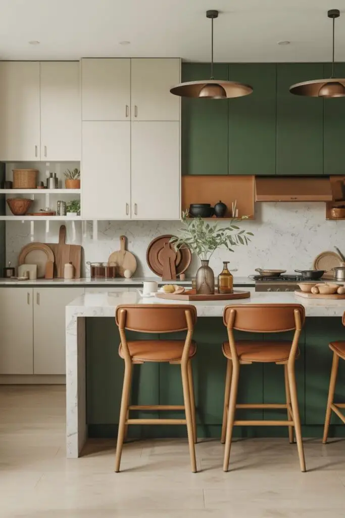 How to Design a Luxury Kitchen with a Bold Color Scheme 15 Add Warmth Through Accessories