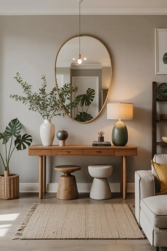 How to Design an Eclectic Entryway (That Wows Before They’ve Even Taken Off Their Shoes) 12 Balance Symmetry and Asymmetry