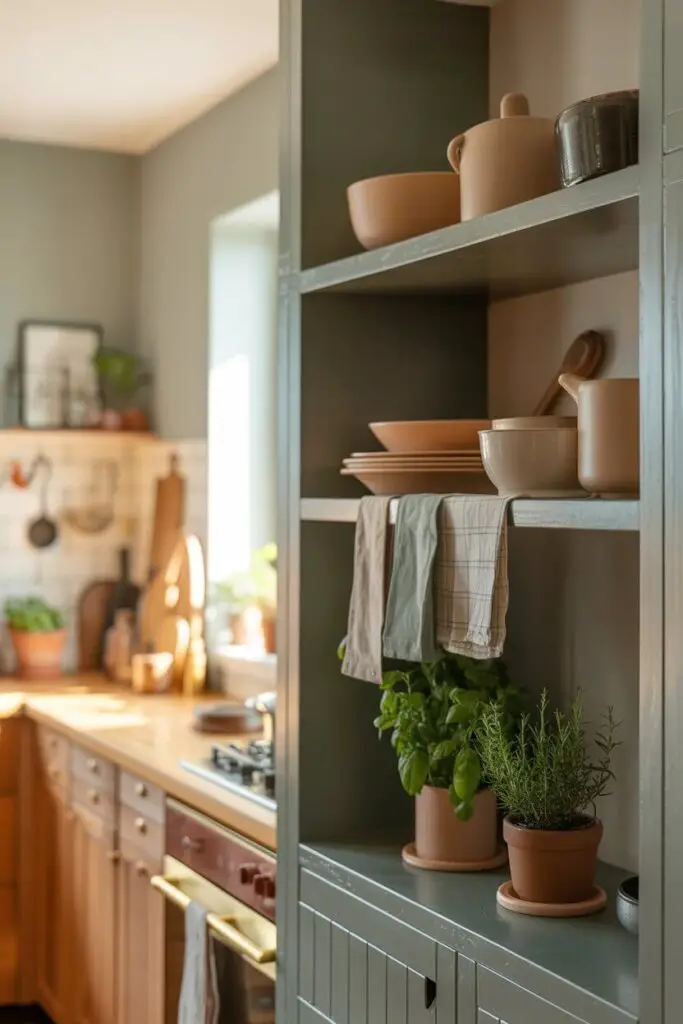 How to Create a Luxurious Kitchen with Open Shelving: 13 Design Secrets 4 Balance with Closed Storage