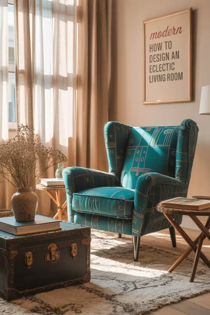 How to Design an Eclectic Living Room: 13 Ideas to Nail That “Effortless” Style 5 Bring in Statement Furniture