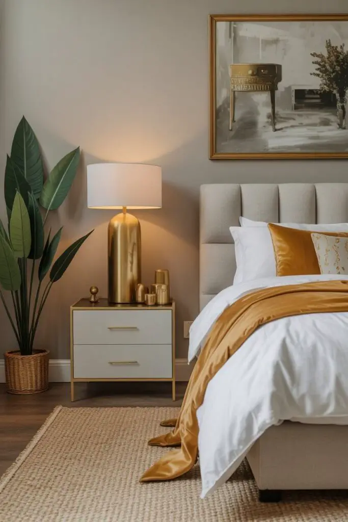 How to Incorporate Gold Accents in a Classy Bedroom: 13 Stunning Ways That Actually Work ✨ 12 Bring in Vintage or Antique Pieces