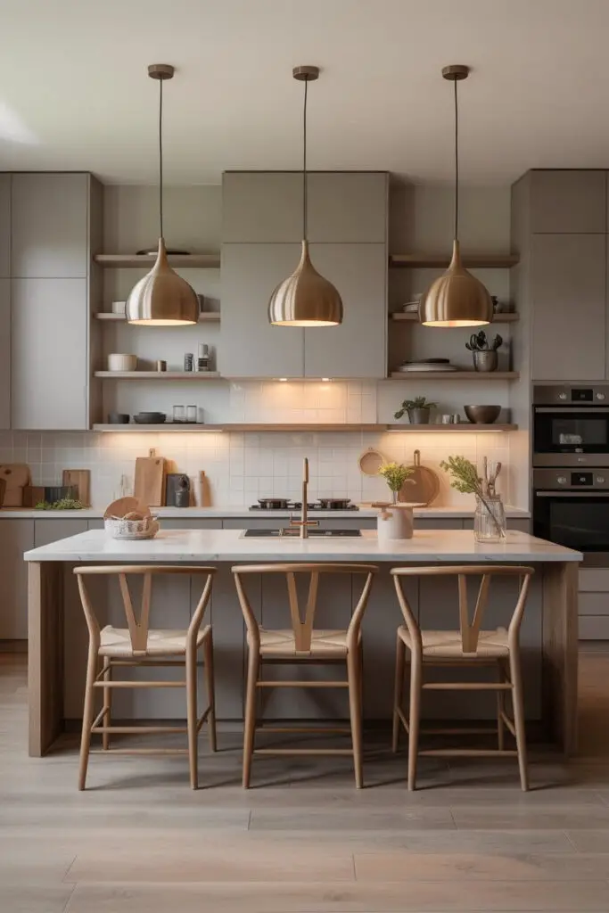 How to Create a Timeless Modern Luxury Kitchen (That Still Feels Warm and Inviting) 4 Choose Statement Lighting That Steals the Show