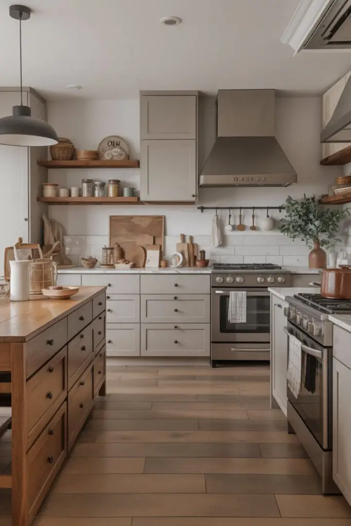 How to Design a Luxury Kitchen with a Modern Farmhouse Style: 13 Must‑Have Elements 8 Choose Wide‑Plank Wood or Wood‑Look Floors