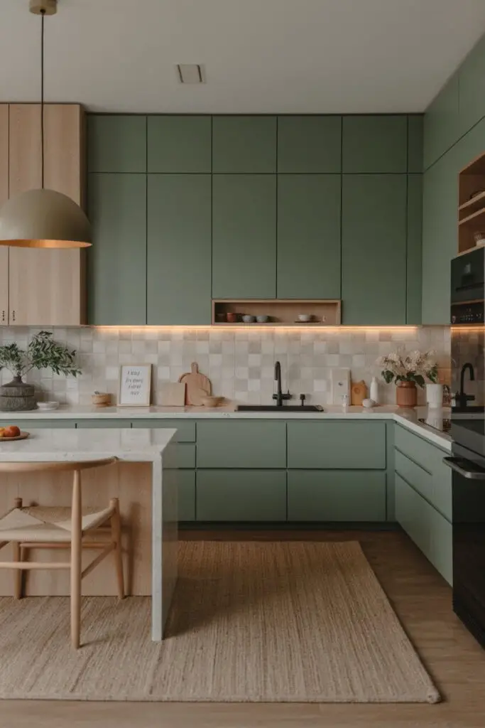 How to Design a Luxury Kitchen with a Bold Color Scheme 19 Coordinate with Adjacent Spaces