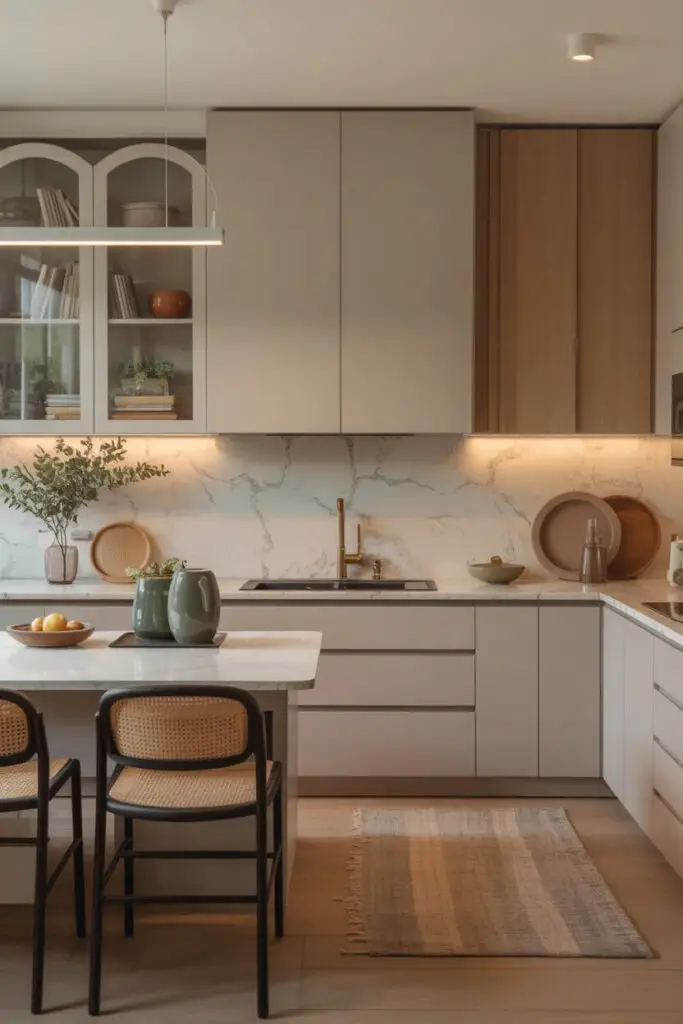 How to Create a Timeless Modern Luxury Kitchen (That Still Feels Warm and Inviting) 10 Create Layers of Lighting and Texture