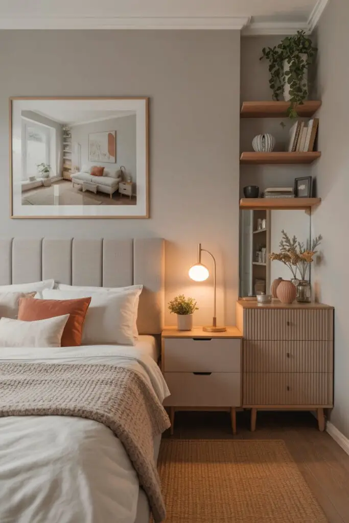How to Add an Elegant Touch to a Small Bedroom (Without Breaking the Bank) 2 Embrace Vertical Space (Go for Tall Furniture)