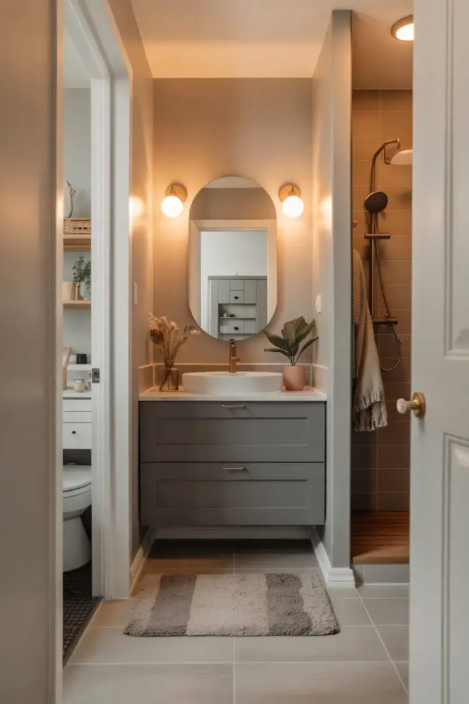How to Remodel a Small Bathroom on a Budget (Without Losing Your Sanity) 5 Go Big on Paint & Lighting
