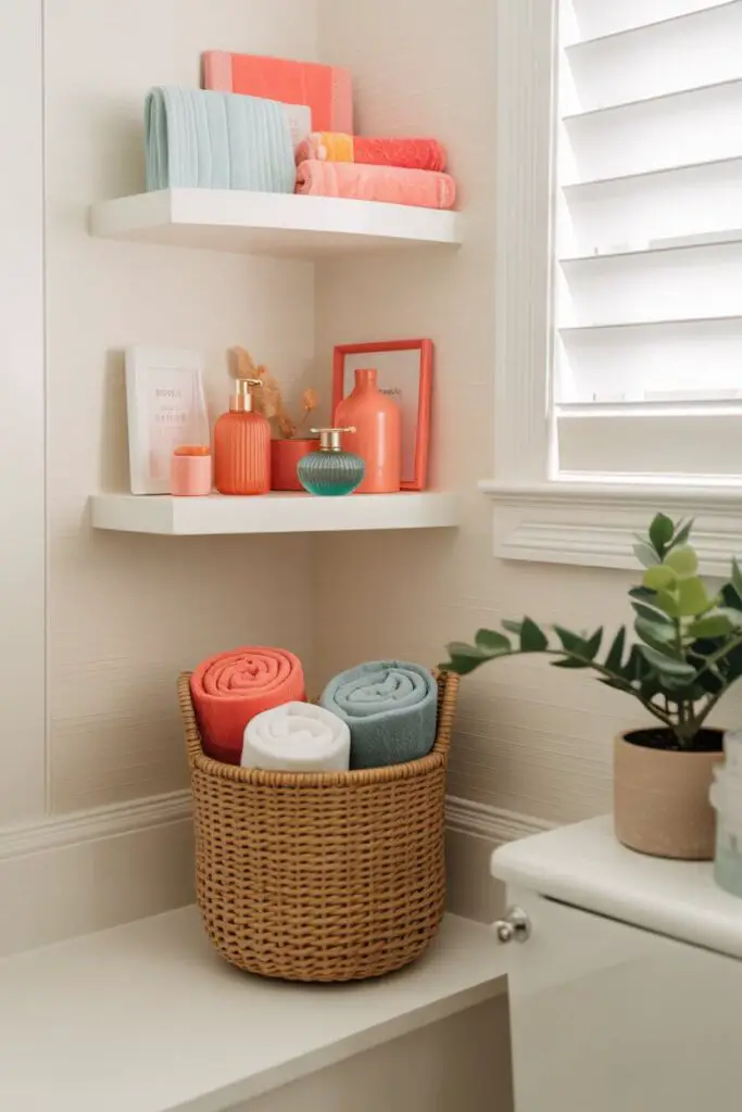 How to Add a Pop of Color to a Small Bathroom (Without Overwhelming the Space) 13 Go Seasonal if You Like Variety
