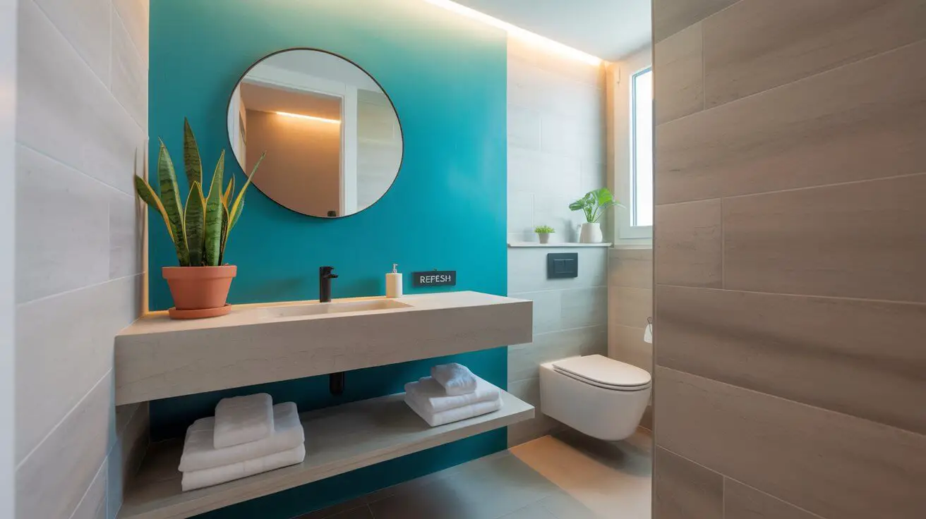 How to Add a Pop of Color to a Small Bathroom