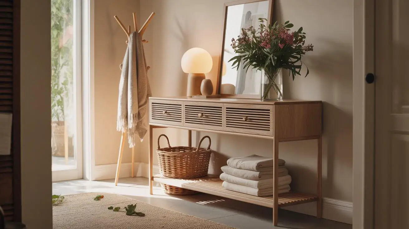 How to Combine Decor and Storage in Your Entryway