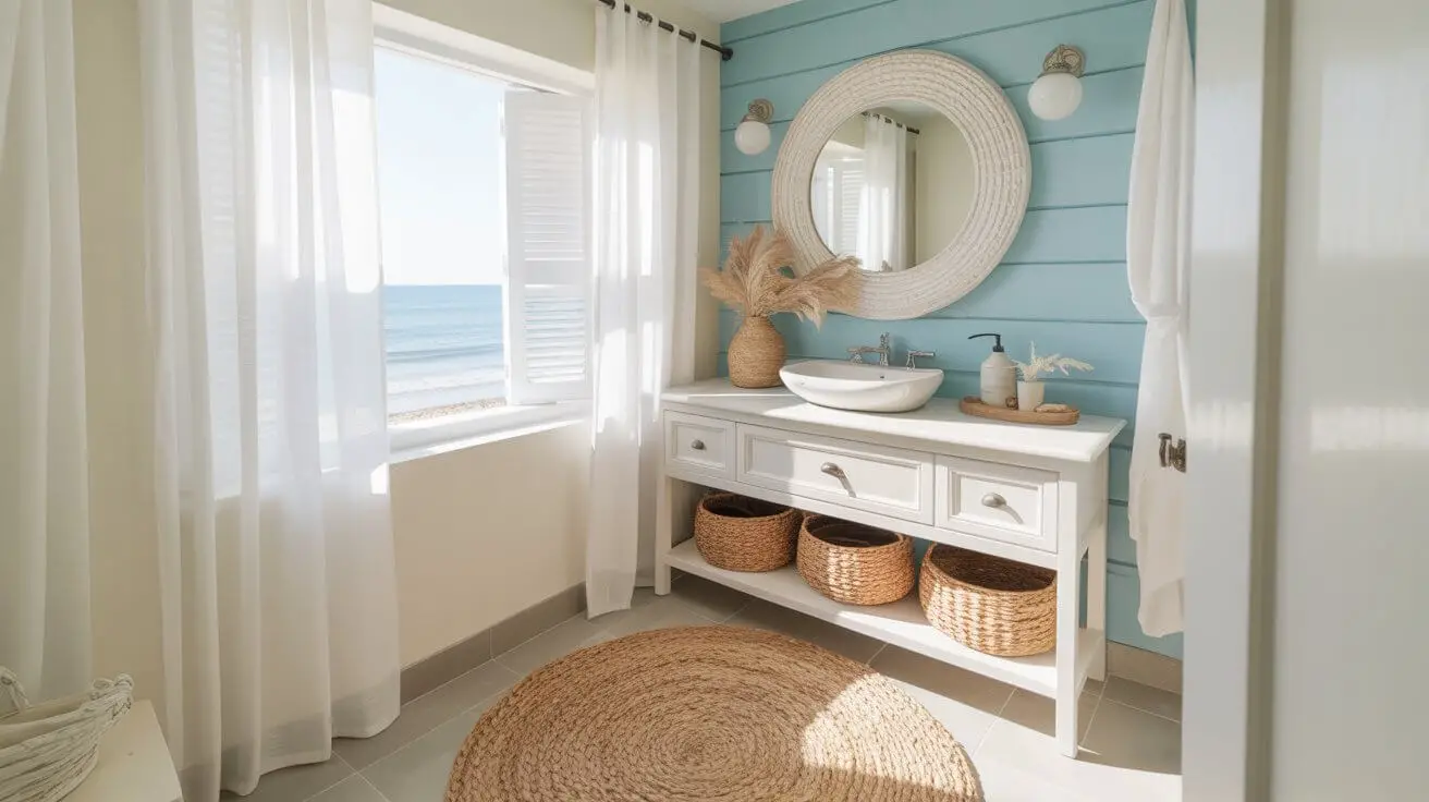 How to Create a Coastal Look in a Small Bathroom