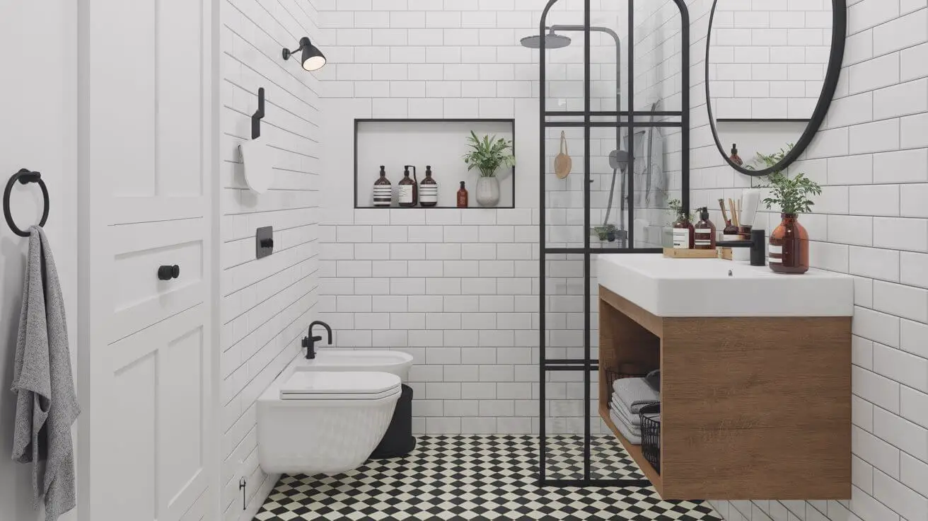 How to Create a Scandinavian Look in a Small Bathroom
