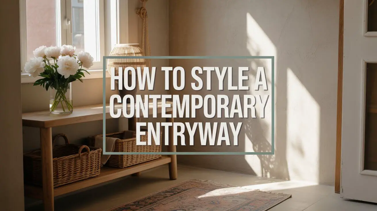 How to Style a Contemporary Entryway