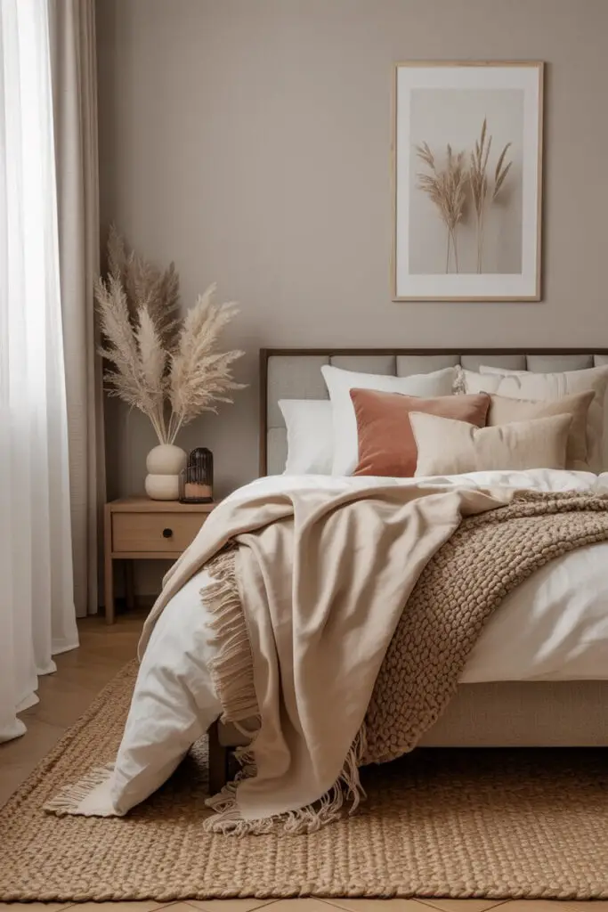 How to Add an Elegant Touch to a Small Bedroom (Without Breaking the Bank) 7 Incorporate Soft Textures