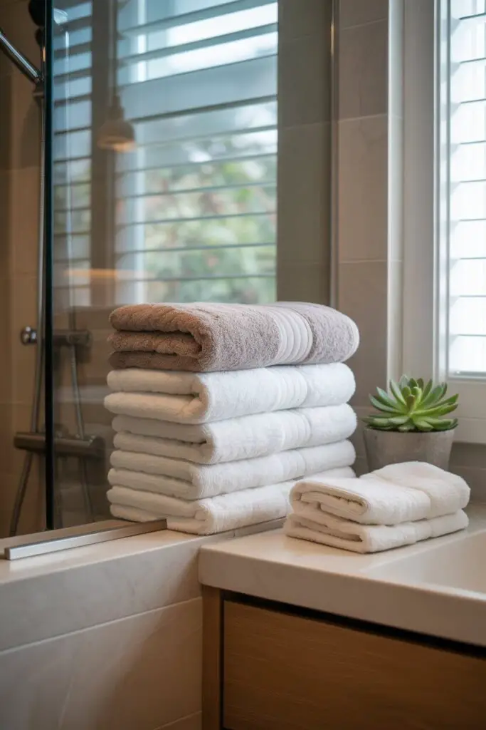 Keep Everyday Towels Within Arm’s Reach