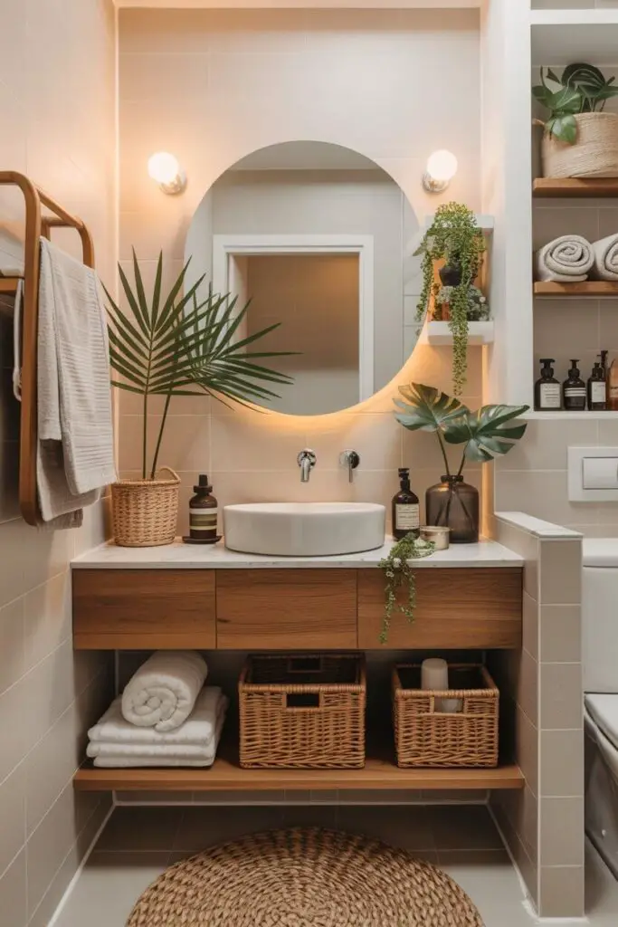 How to Create a Tropical Look in a Small Bathroom (Without Needing a Plane Ticket) 6 Keep It Clutter-Free