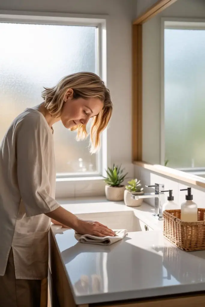 How to Create a Zen Atmosphere in a Small Bathroom (Your Daily Dose of Calm) 13 Keep Maintenance Simple