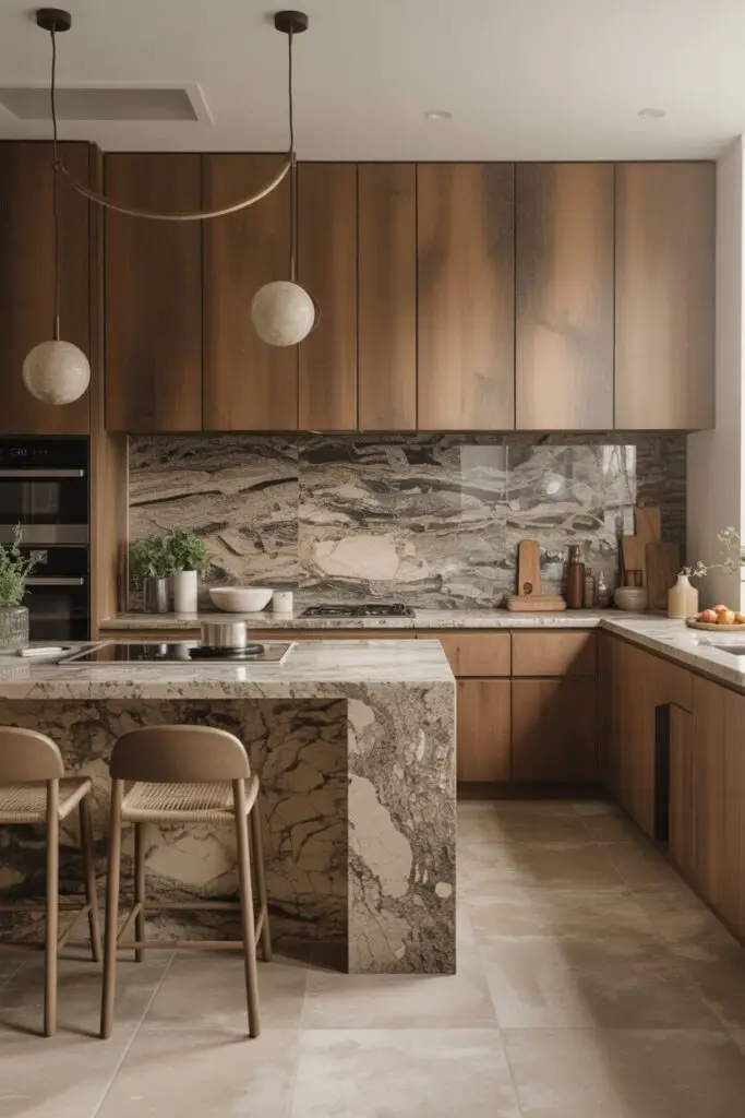 How to Incorporate Natural Textures in a Luxury Modern Kitchen 3 Let Stone Do the Heavy Lifting