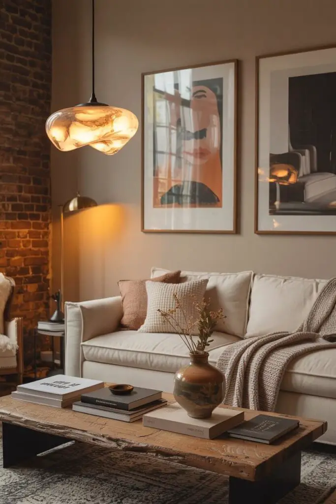 How to Create an Eclectic Home with Art and Furniture 16 Lighting The Unsung Hero