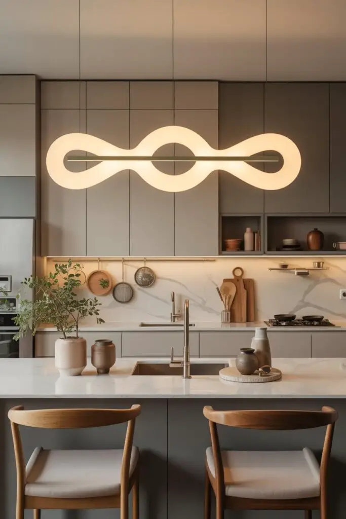 How to Design a Luxury Kitchen with Bold Lighting (That Doesn’t Feel Like a Stage Set) 15 Lighting as Art