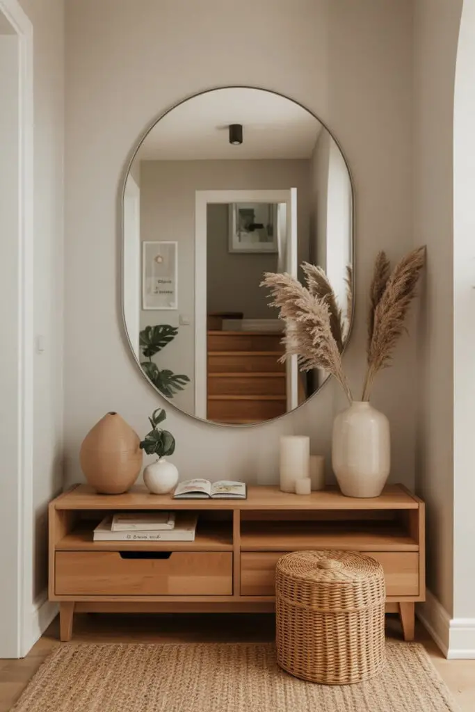 Minimalist Vibes Go for a Simple, Frameless Mirror