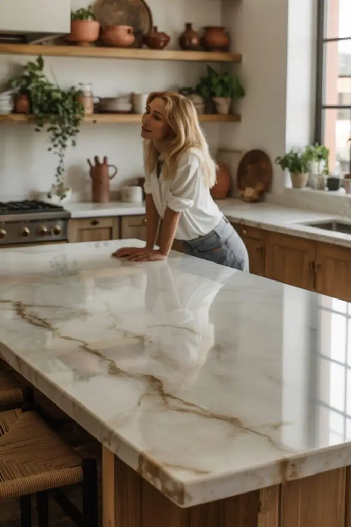 What Modern Materials Are Ideal for a Luxury Kitchen? Your Guide to Stunning, Functional Choices 3 Natural Marble The Statement Maker
