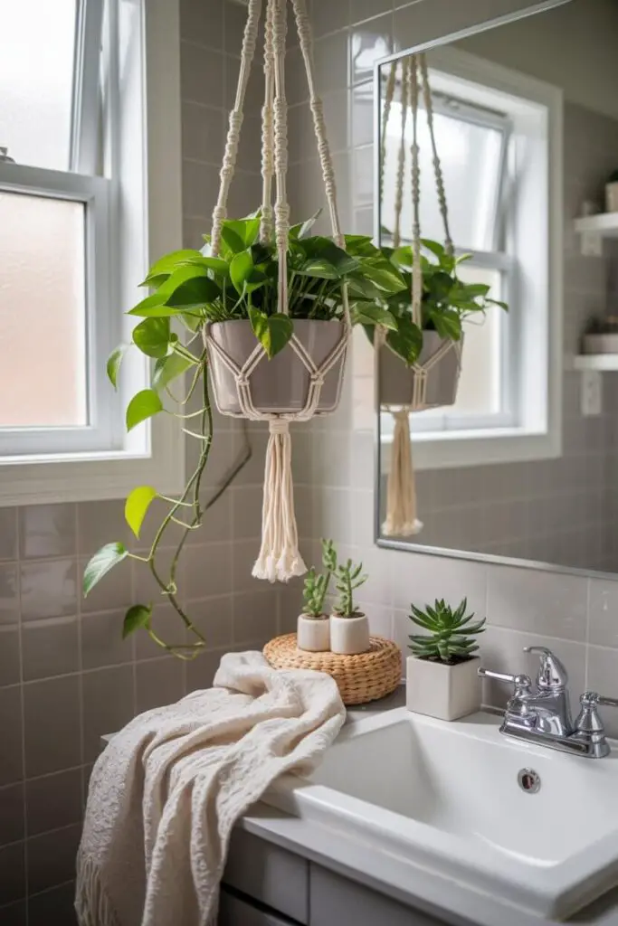 How to Add a Pop of Color to a Small Bathroom (Without Overwhelming the Space) 9 Plants = Natural Pops of Color