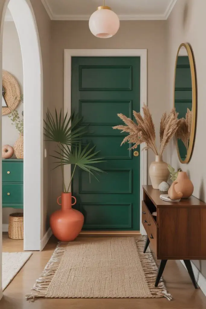 How to Design an Eclectic Entryway (That Wows Before They’ve Even Taken Off Their Shoes) 3 Play with Color (But Keep It Cohesive)