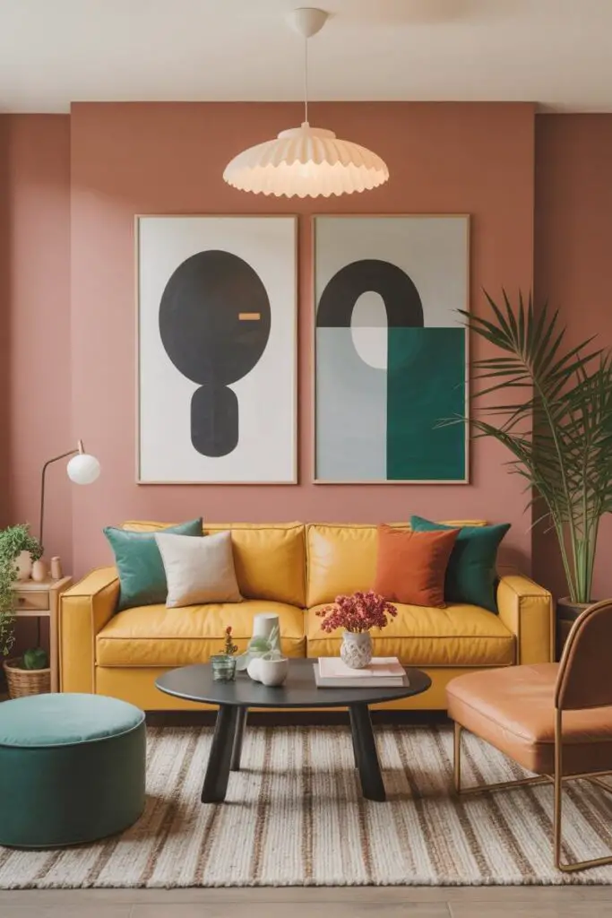 How to Design an Eclectic Living Room: 13 Ideas to Nail That “Effortless” Style 4 Play with Color — But Have a Plan