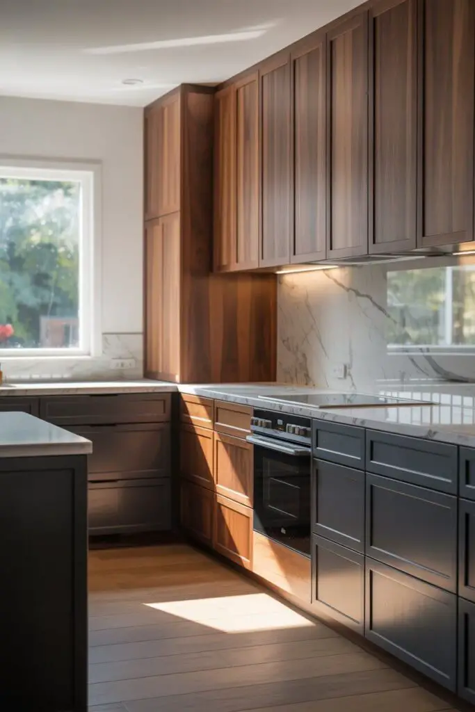 How to Incorporate Natural Textures in a Luxury Modern Kitchen 7 Play with Contrast