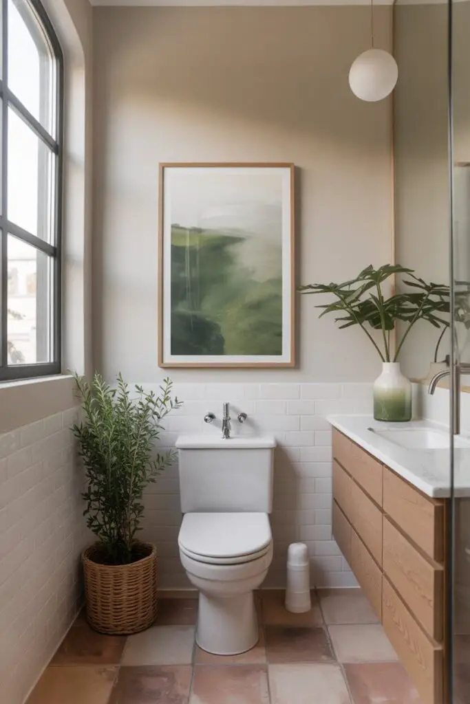 How to Incorporate Art in a Small Bathroom Design (Without Making It Feel Cluttered) 14 Protecting Art in Humid Bathrooms