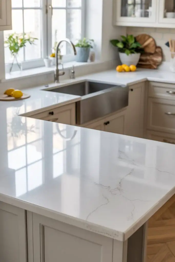 What Modern Materials Are Ideal for a Luxury Kitchen? Your Guide to Stunning, Functional Choices 1 Quartz The Crown Jewel of Countertops