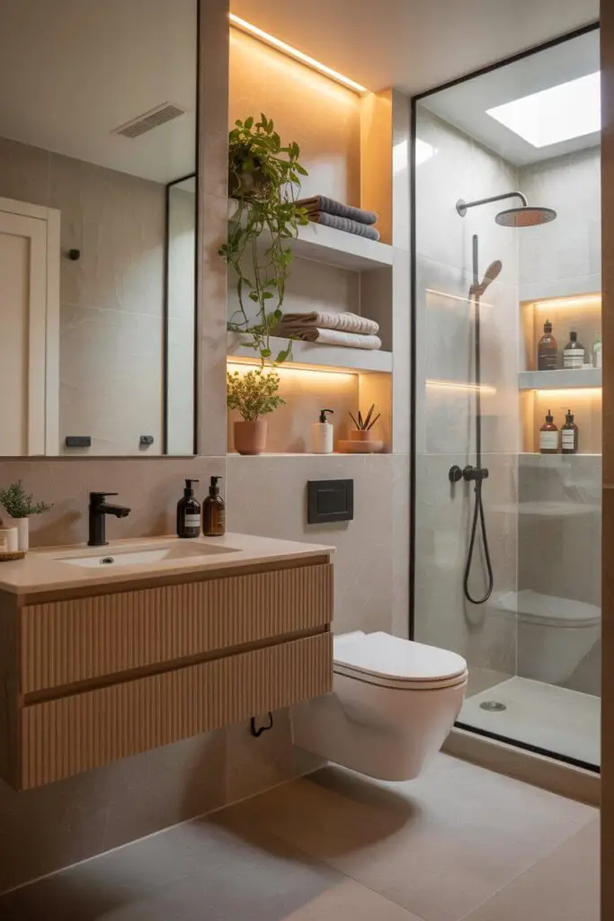 How to Add a Modern Twist to a Small Bathroom (Without Making It Feel Like a Shoebox) 7 Rethink Your Storage