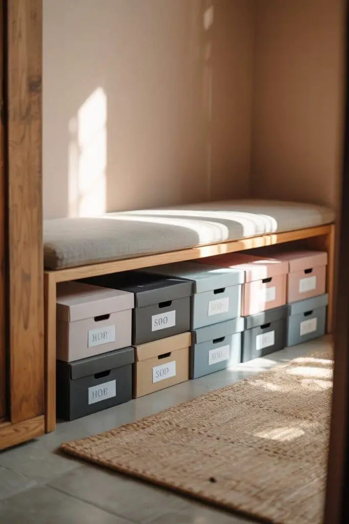 Shoes in Boxes for a Sleek Look