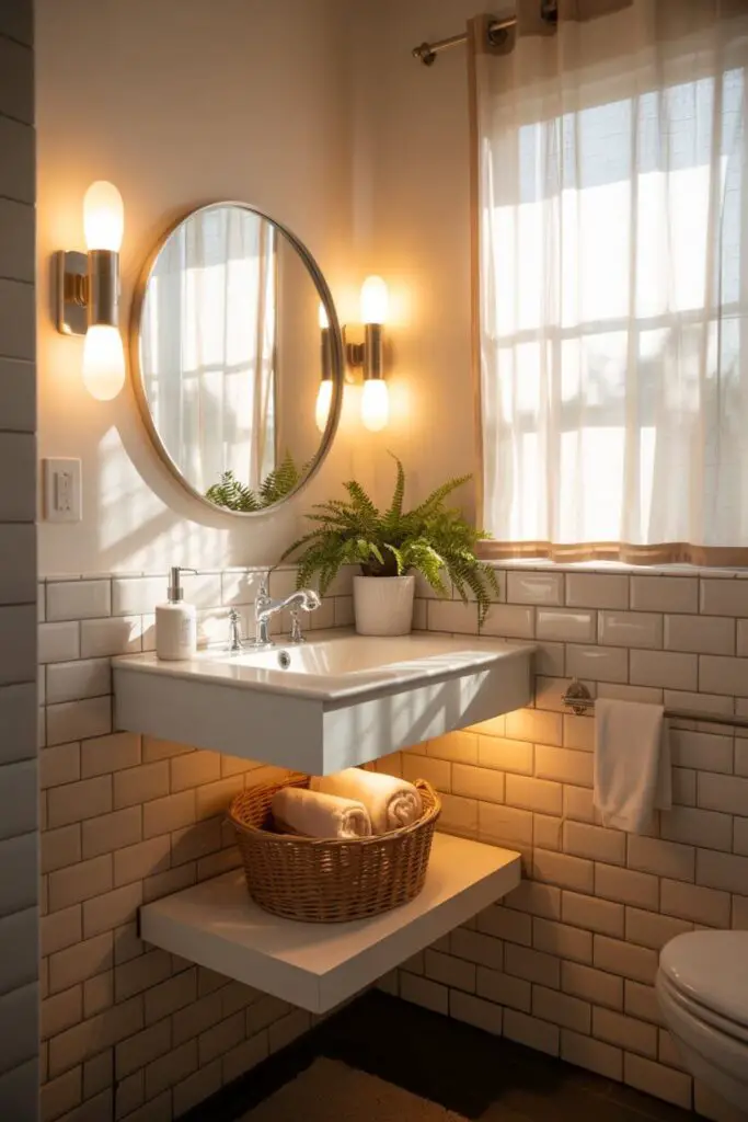 Start With Warm Lighting — Your Bathroom’s Best Friend