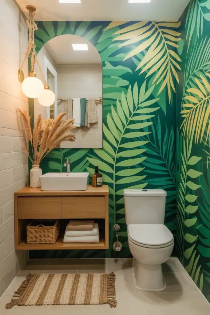 How to Create a Tropical Look in a Small Bathroom (Without Needing a Plane Ticket) 1 Start with a Tropical Color Palette