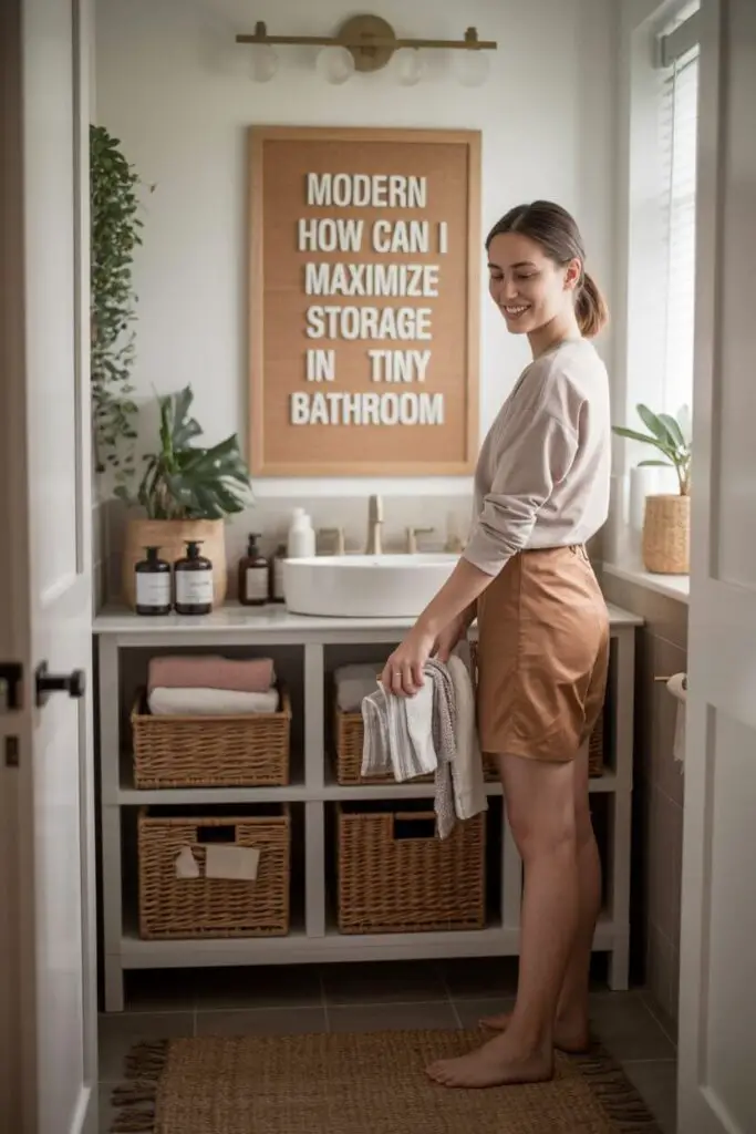 How Can I Maximize Storage in Tiny Bathroom (without Turning it into a Clutter Cave)? 1 Start with a plan that respects your space