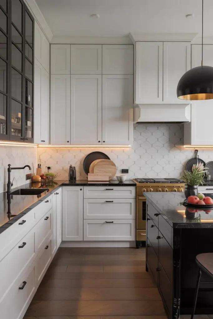 How to Design a Luxury Kitchen with a Bold Black and White Theme 1 Start with the Vibe You Want