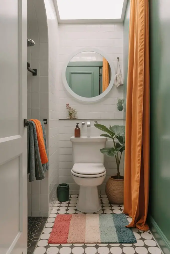 How to Add a Pop of Color to a Small Bathroom (Without Overwhelming the Space) 5 Statement Accessories
