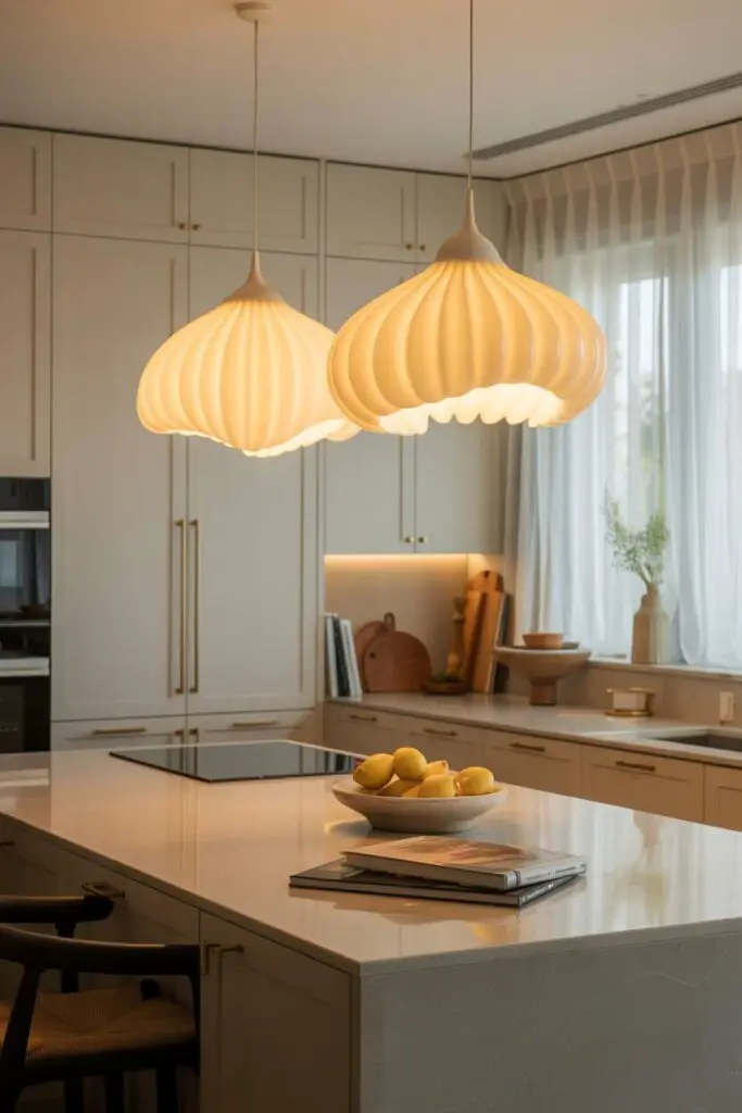 13 Chic Modern Luxury Kitchen Decor Ideas You’ll Actually Want in Your Home 1 Statement Lighting You Can’t Ignore